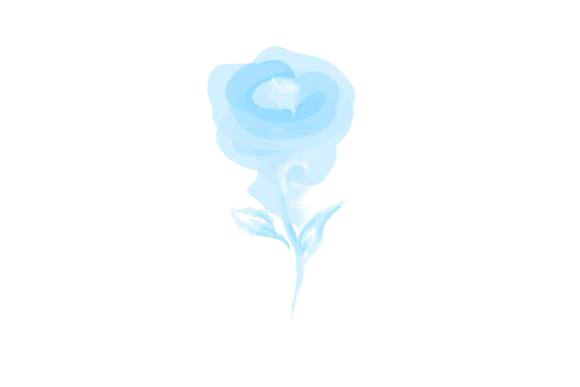 Blue Rose Flower Abstract Watercolor Illustrations