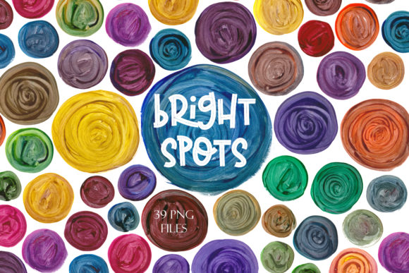 Bright Spots Watercolor Clipart and Illustrations