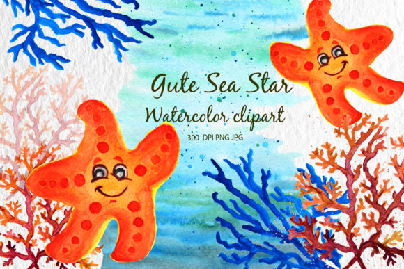 Corals Clip Art: Watercolor Sea Illustrations