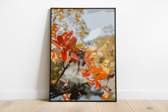 Leaf Nature Tropical Poster Watercolor Illustrations