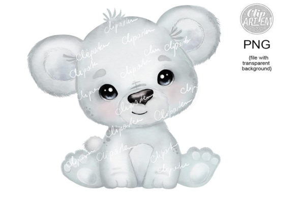 Polar Bear Images Watercolor Baby