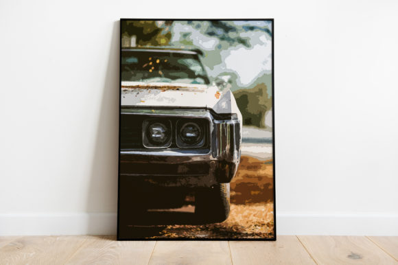 Vintage Car Poster Watercolor: Perfect Illustrations