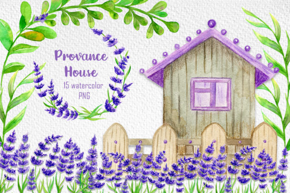 Watercolor Clipart, House Painting: Illustrations Review