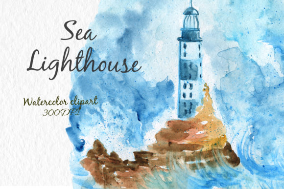 Watercolor Lighthouse Illustrations